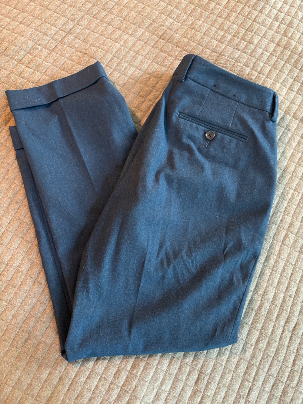 Banana Republic Cropped Dress Slacks in Midnight Teal size 6